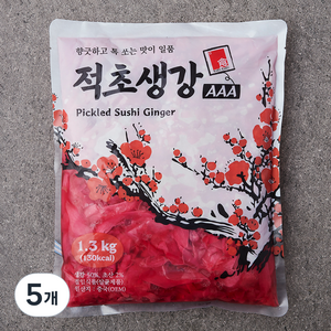 카쿠카쿠 적초생강 AAA, 1.3kg, 5개