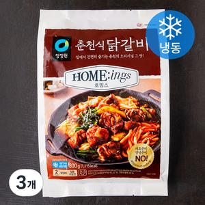 대상 호밍스 춘천식 닭갈비 (냉동), 3개, 800g