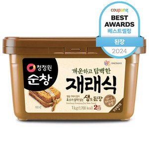 청정원순창 재래식 생된장, 1kg, 1개