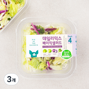 피그인더가든 데일리믹스 베이직샐러드, 100g, 3개