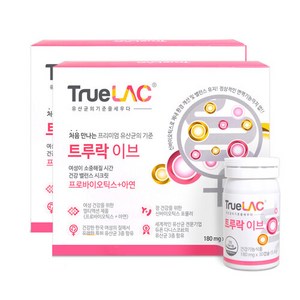 트루락 이브 질 유래 유산균 5.4g, 30정, 2개