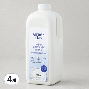 그릭데이 플레인 요거트 오리지널, 1.8L, 1개입, 4개