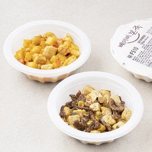 베이비본죽 반찬 한우 두부 강정 100g + 갈릭 로제 찜닭 100g A세트, 1세트