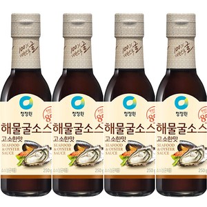 청정원 해물굴소스 고소한맛, 250g, 4개
