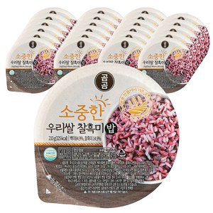 곰곰 소중한 우리쌀 찰흑미밥, 210g, 24개