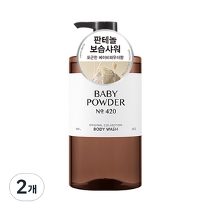 해피바스 오리지널 컬렉션 바디워시 베이비파우더향, 910g, 2개