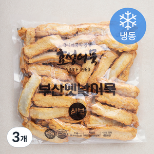 효성어묵 부산옛날어묵 상보 (냉동), 1kg, 3개