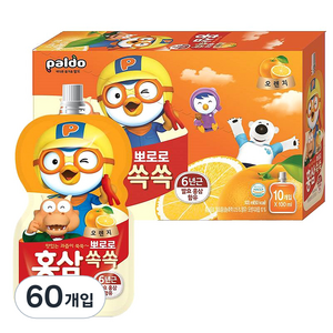 팔도 뽀로로 홍삼쏙쏙 건강음료 100ml, 1L, 6개