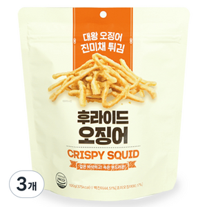 생자연 후라이드 오징어, 100g, 3개