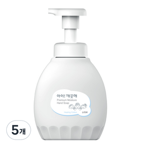 아이깨끗해 프리미엄 모이스처 핸드워시 힐링코튼, 450ml, 5개