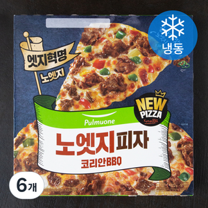풀무원 노엣지피자 코리안BBQ (냉동), 322g, 6개