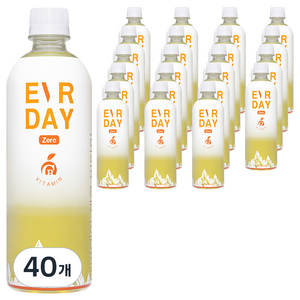 에버데이 제로 비타민 음료, 500ml, 40개