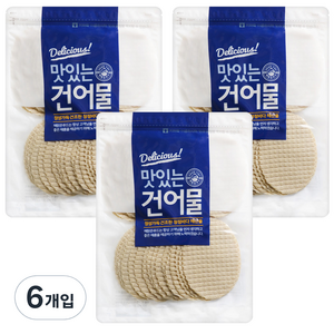 해맑은푸드 맛나포 튀김쥐포, 400g, 6개