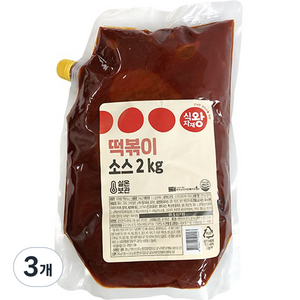 식자재왕 떡볶이소스, 3개, 2kg