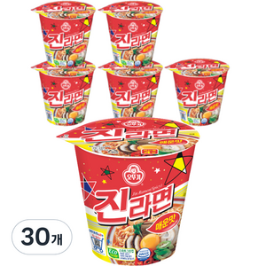 오뚜기 진라면 매운맛 컵 65g, 30개