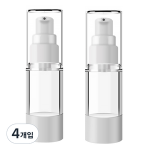 DM 뷰티 휴대용 펌프 로션 공병 플랫 진공 30ml, 혼합 색상, 4개