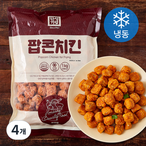 한성기업 팝콘치킨 (냉동), 1kg, 4개