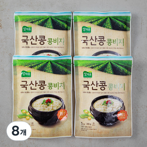 생채움 국산콩 콩비지, 300g, 8개