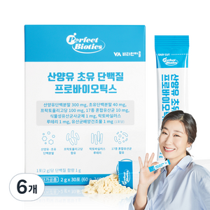 비타민마을 산양유 초유 단백질 프로바이오틱스 30p, 60g, 6개