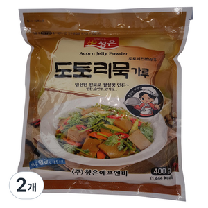 청은에프엔비 도토리묵 가루, 400g, 2개