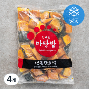 마당발 유피 단호박 (냉동), 1kg, 4개