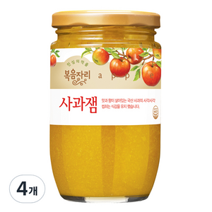 [복음자리] 과일잼(사과잼), 480g, 4개