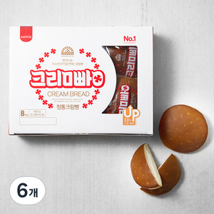 삼립 정통 크림빵 8개입, 600g, 6개