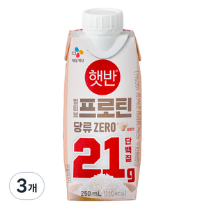 얼티브 프로틴 쌀밥맛, 250ml, 3개