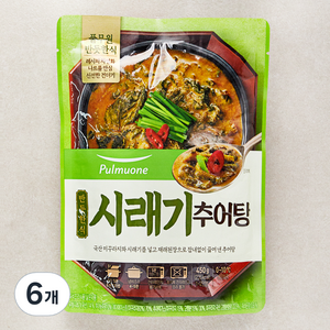 풀무원 반듯한식 시래기 추어탕 냉장, 450g, 6개