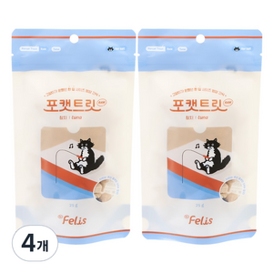 닥터펠리스 포캣트릿 로우 고양이 간식, 참치, 25g, 4개