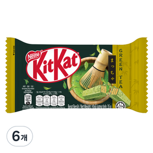 KitKat 녹차 초콜릿, 35g, 6개