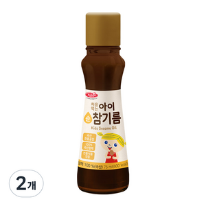 베베스트 처음먹는 순 아이 참기름 75ml, 2개, 참깨맛