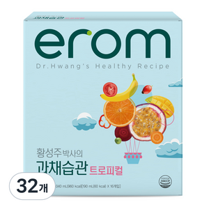 이롬 황성주박사의 과채습관 트로피컬 음료, 190ml, 32개