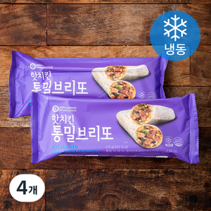 핫치킨 통밀 브리또 (냉동), 125g, 4개