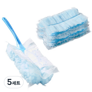 일상나눔 다용도 먼지떨이 스틱 + 리필 청소포 세트, 5세트