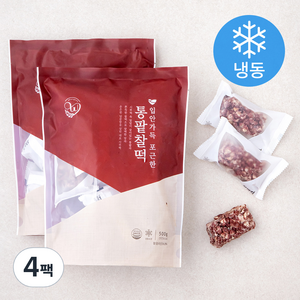 창억 입안가득 포근한 통팥찰떡 (냉동), 500g, 4팩