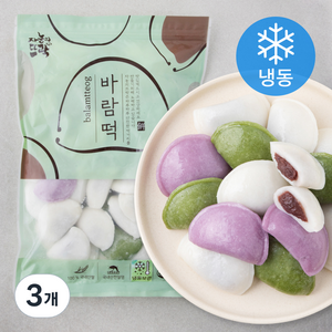 자농의뜨락 바람떡 (냉동), 1kg, 3개