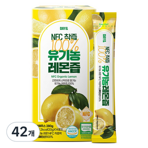 데이앤 NFC 유기농 레몬즙 14p, 280g, 3개