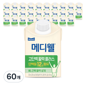 메디웰 고단백 활력 플러스, 200ml, 60개