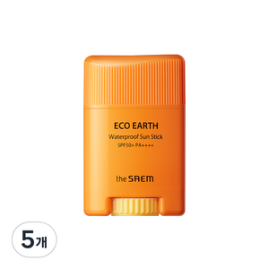 더샘 에코 어스 워터프루프 선 스틱 SPF50+ PA++++, 17g, 5개