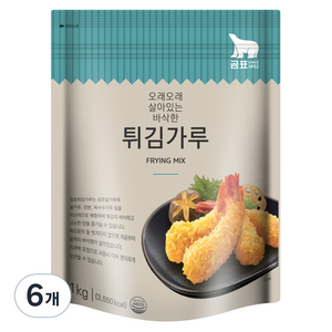 곰표 튀김가루, 1kg, 6개