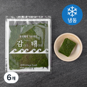 건푸드 들기름에 구운 맛감태 (냉동), 18g, 6개