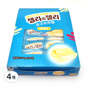 젤리속젤리 요구르트맛 20p, 260g, 4개