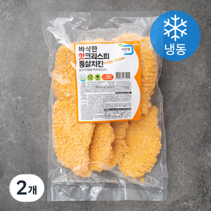 바른웰 바삭한 핫 크리스피 통살치킨 (냉동), 1kg, 2개