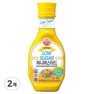 오뚜기 Low sugar 허니머스타드, 2개, 265g