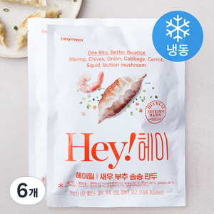 헤이밀 새우 부추 송송 만두 (냉동), 350g, 6개