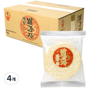 제왕 쌀과자 바삭한맛 원형, 1kg, 4개