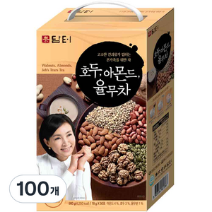담터 호두 아몬드 율무차 스틱형, 18g, 100개