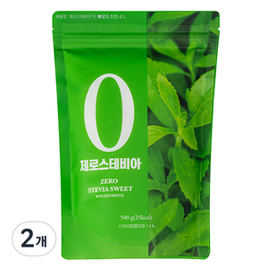 제로 스테비아, 500g, 2개