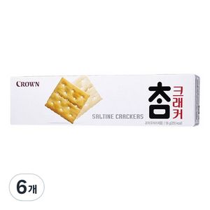 크라운 참 크래커, 56g, 6개